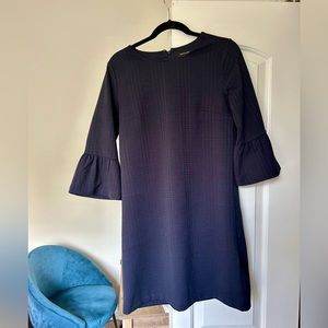Banana Republic navy flare sleeve dress